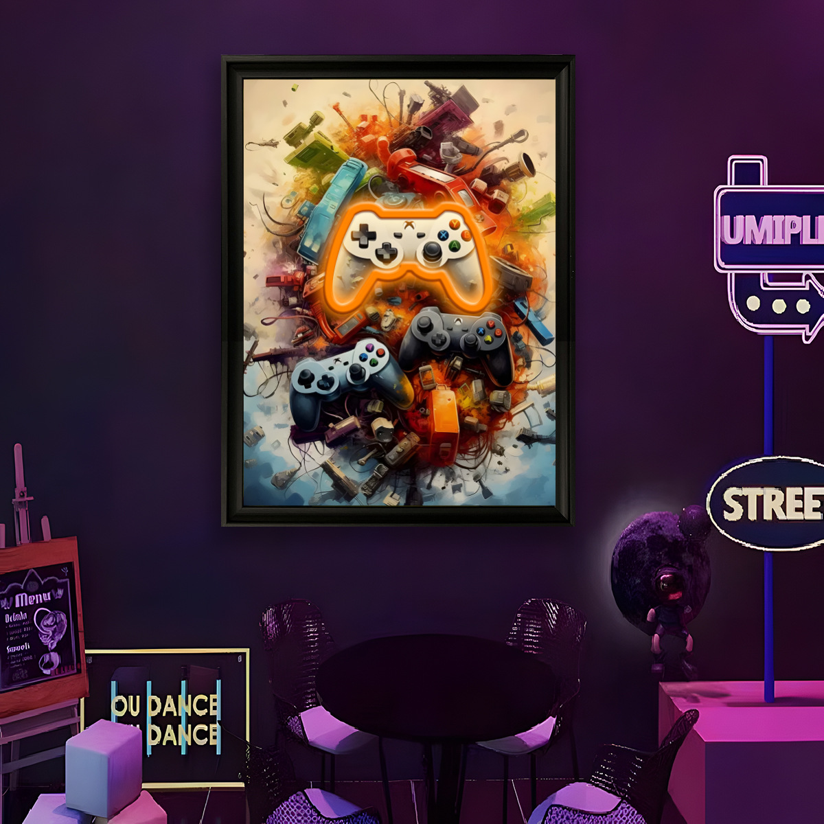 Home Lighting And Decor - Lampu Neon LED Bertenaga USB Poster