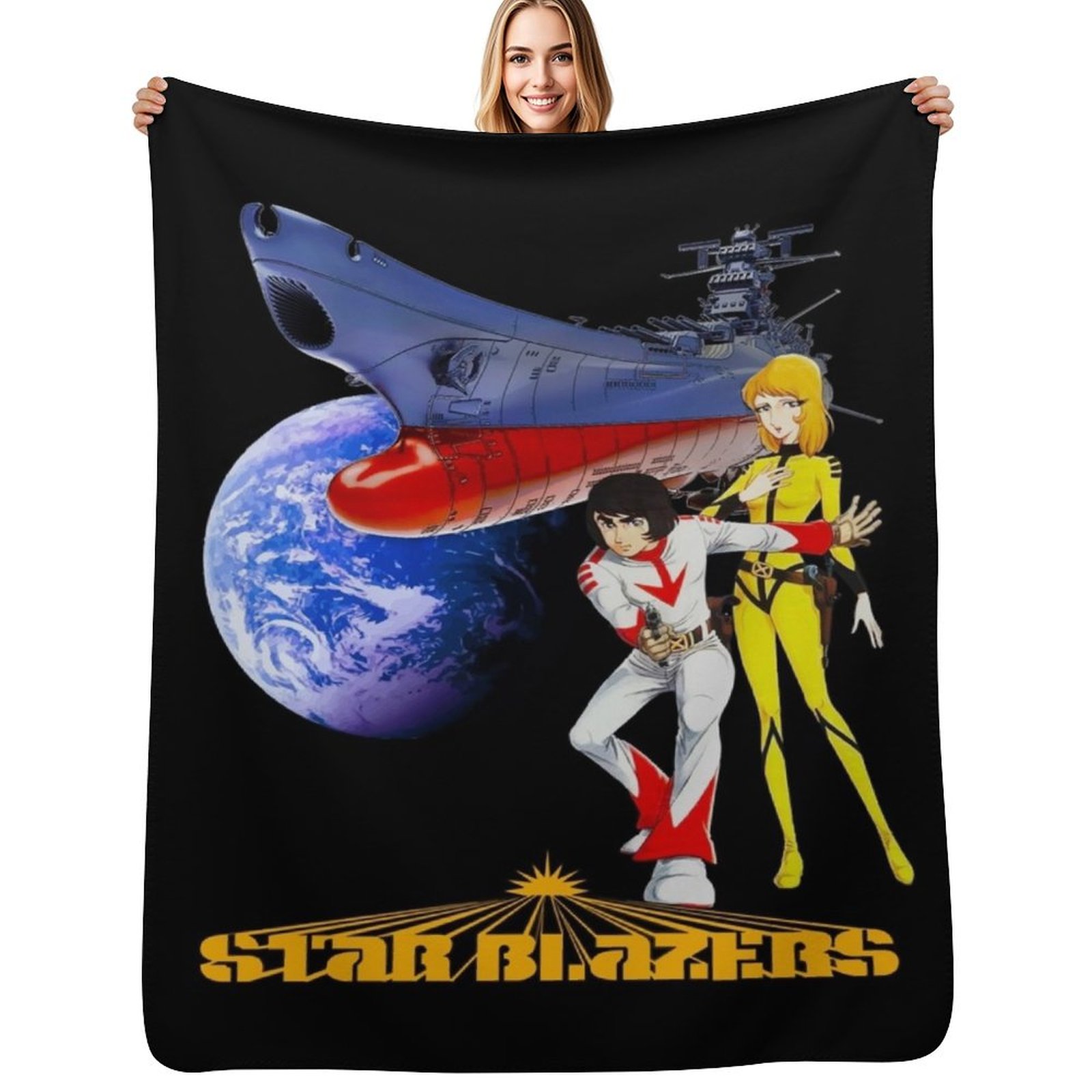 Nova Decor & Lighting Vase - Kaos Klasik Star Blazers, Selimut Sofa