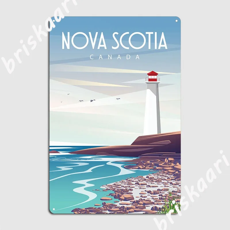 Nova Decor & Lighting Vase - Nova Scotia Tanda Logam Merancang Dekorasi
