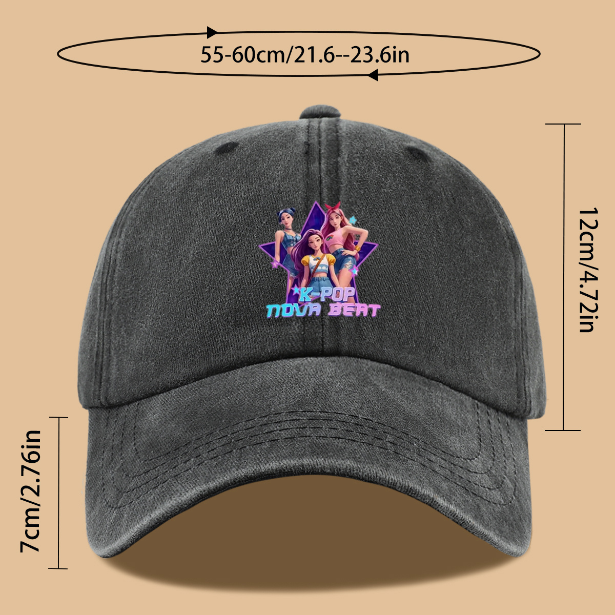 Nova Decor & Lighting Vase - 1 Buah Topi Bisbol Cetak Bertema