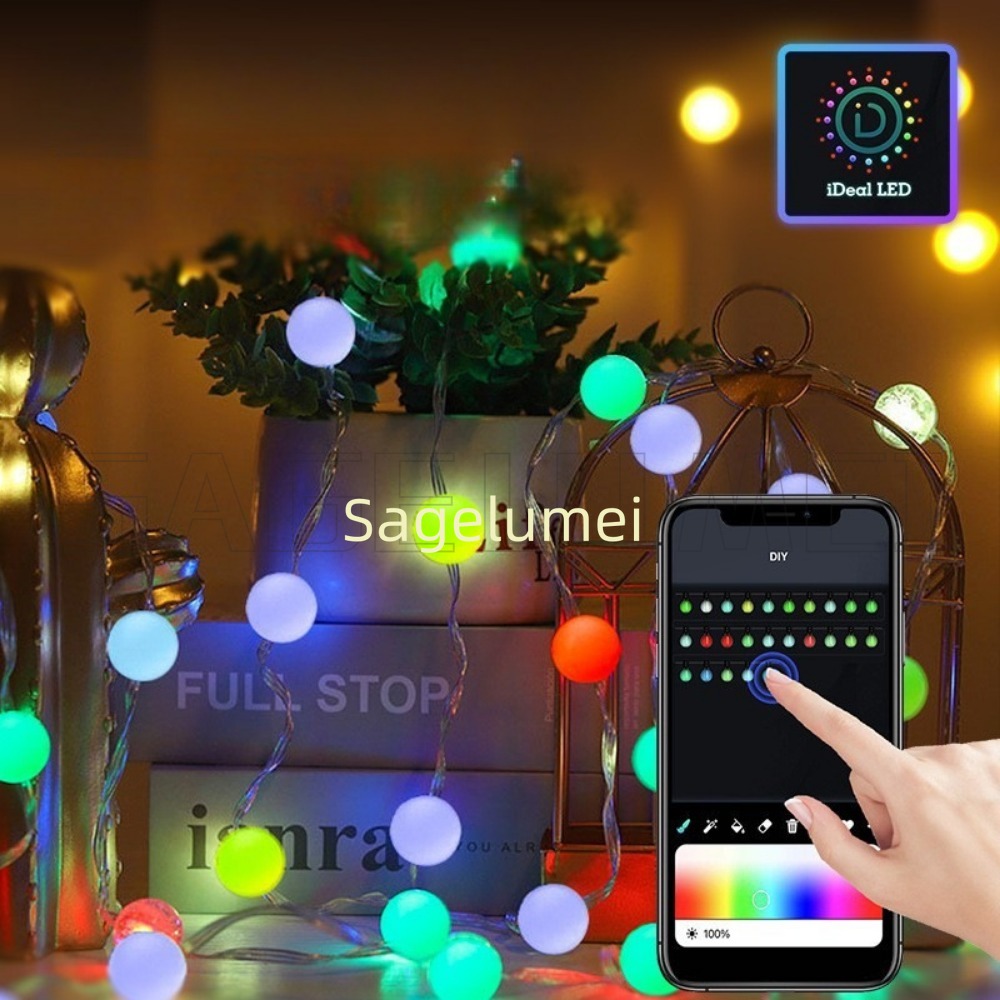 Fairy Light Curtain - Lampu Strip LED RGB Dreamcolor WS2812B