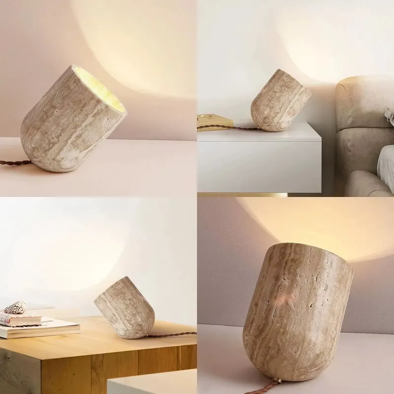 Lighting Decor Living Room - Lampu Lantai Travertine Kamar Tidur Modern