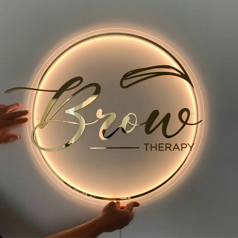 Lighting Decor Company - Logo Bisnis Kustom 3D Tanda Akrilik