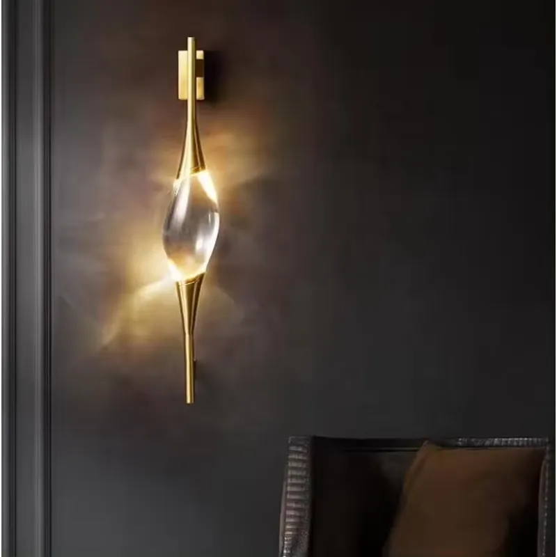 Lampu Dinding LED Kristal Emas - Home Lighting And Decor ulasan dan harga