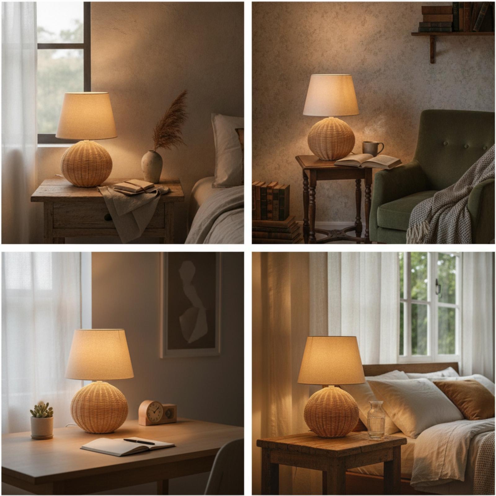 Lampu Meja Samping Tempat Tidu - Lighting Decor Living Room ulasan dan harga