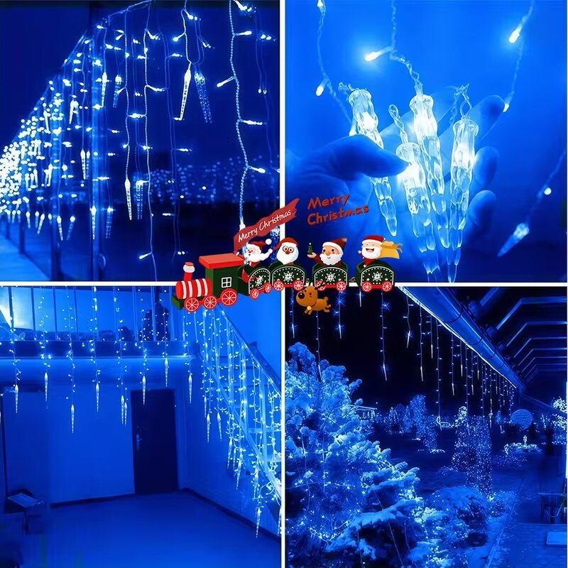 Lampu Tirai Es 100 LED Dekoras - Fairy Light Curtain ulasan dan harga