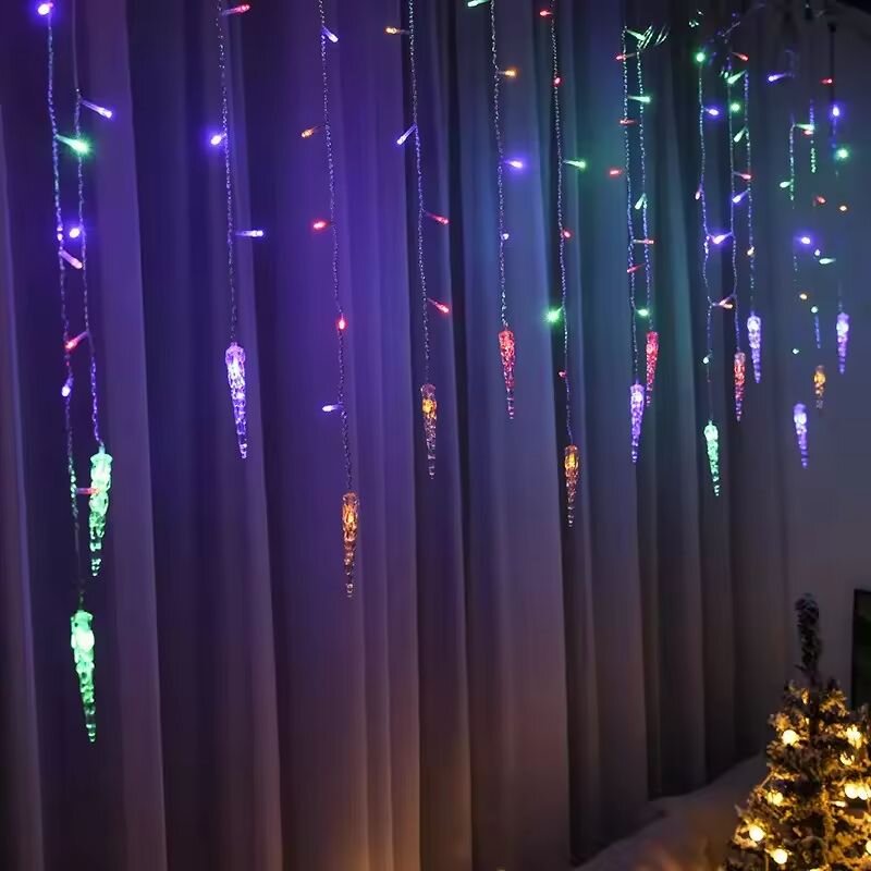 Lampu Tirai Es 100 LED Dekoras - Fairy Light Curtain ulasan dan harga