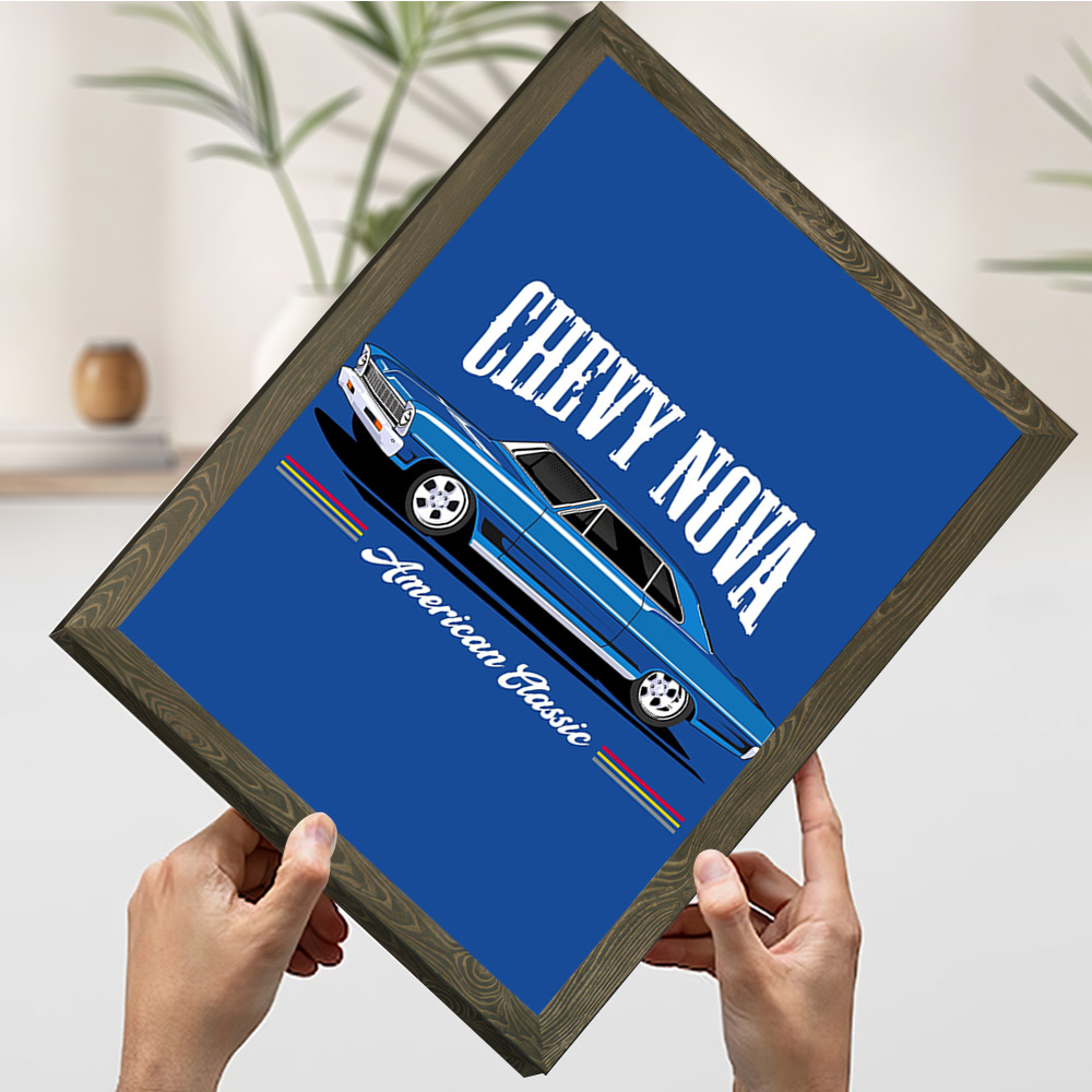 Poster Cetak Mobil Klasik Chev - Nova Decor & Lighting Vase ulasan dan harga