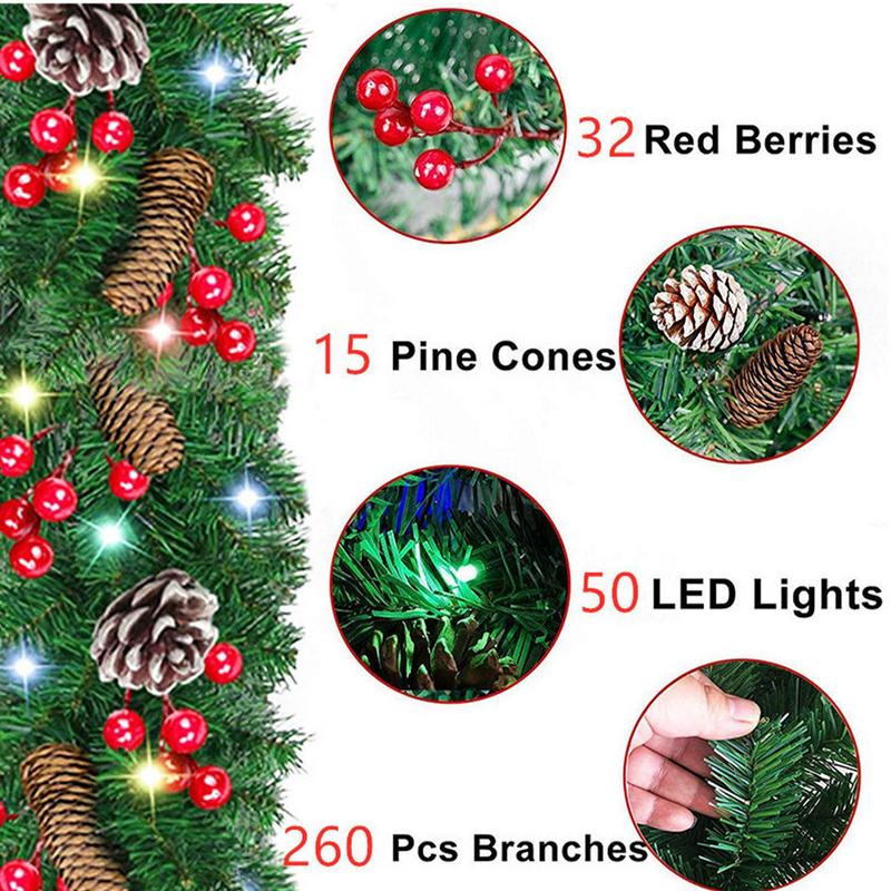 Karangan Natal Berlampu Dekora - Lighting Decor Company ulasan dan harga