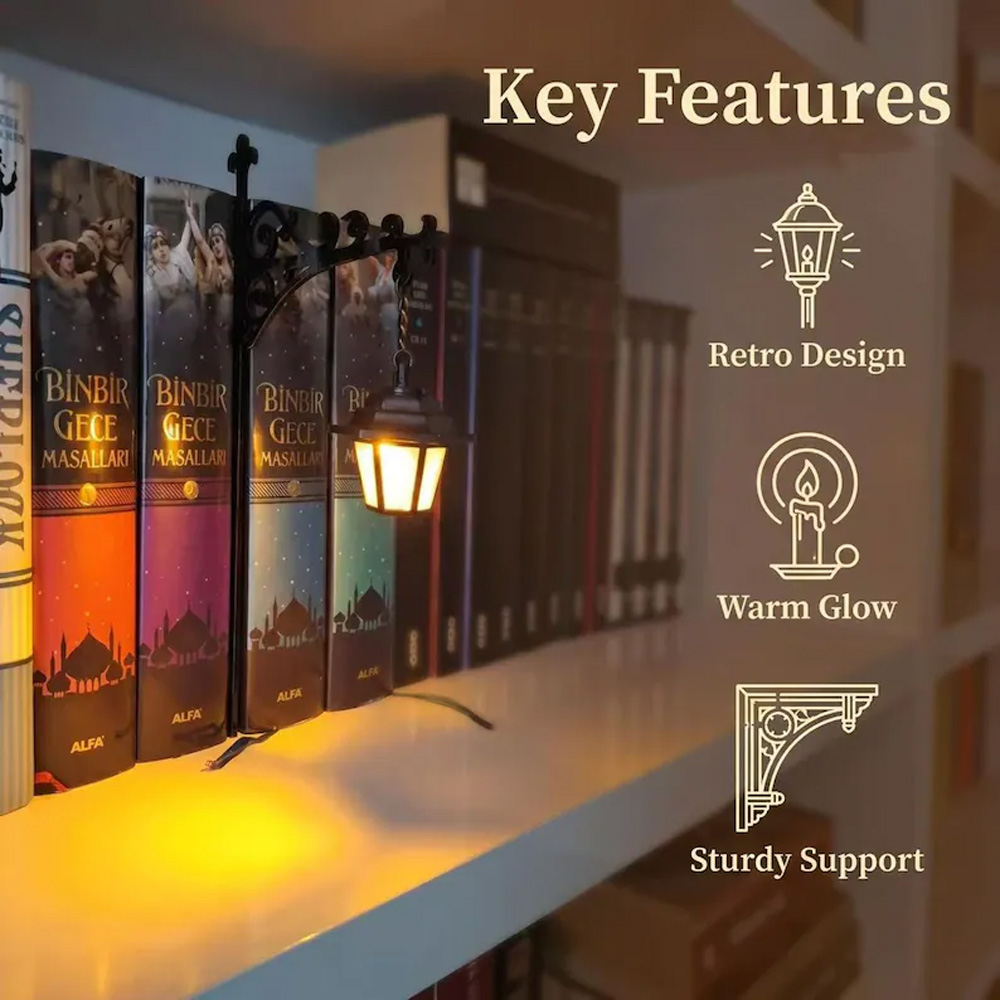 Lampu Hias Rak Buku Gaya Retro - Led Lighting Decor ulasan dan harga