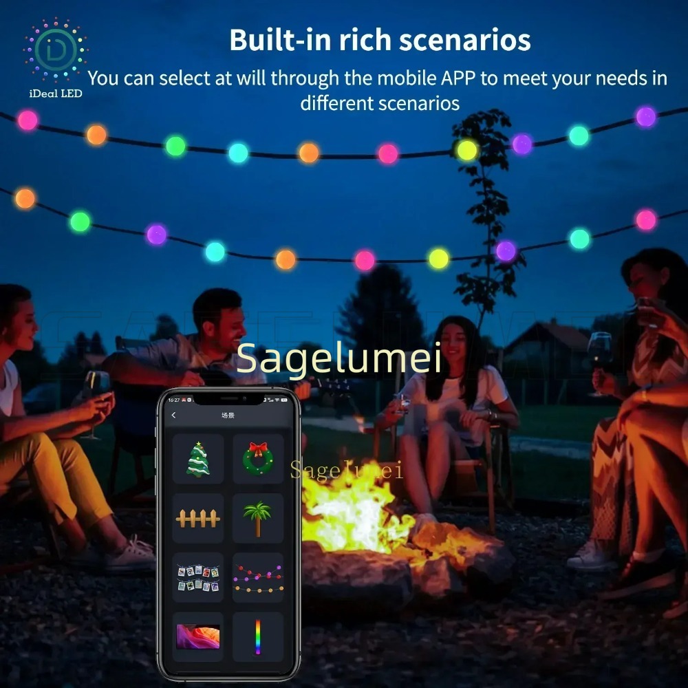 Lampu Strip LED RGB Dreamcolor - Fairy Light Curtain ulasan dan harga