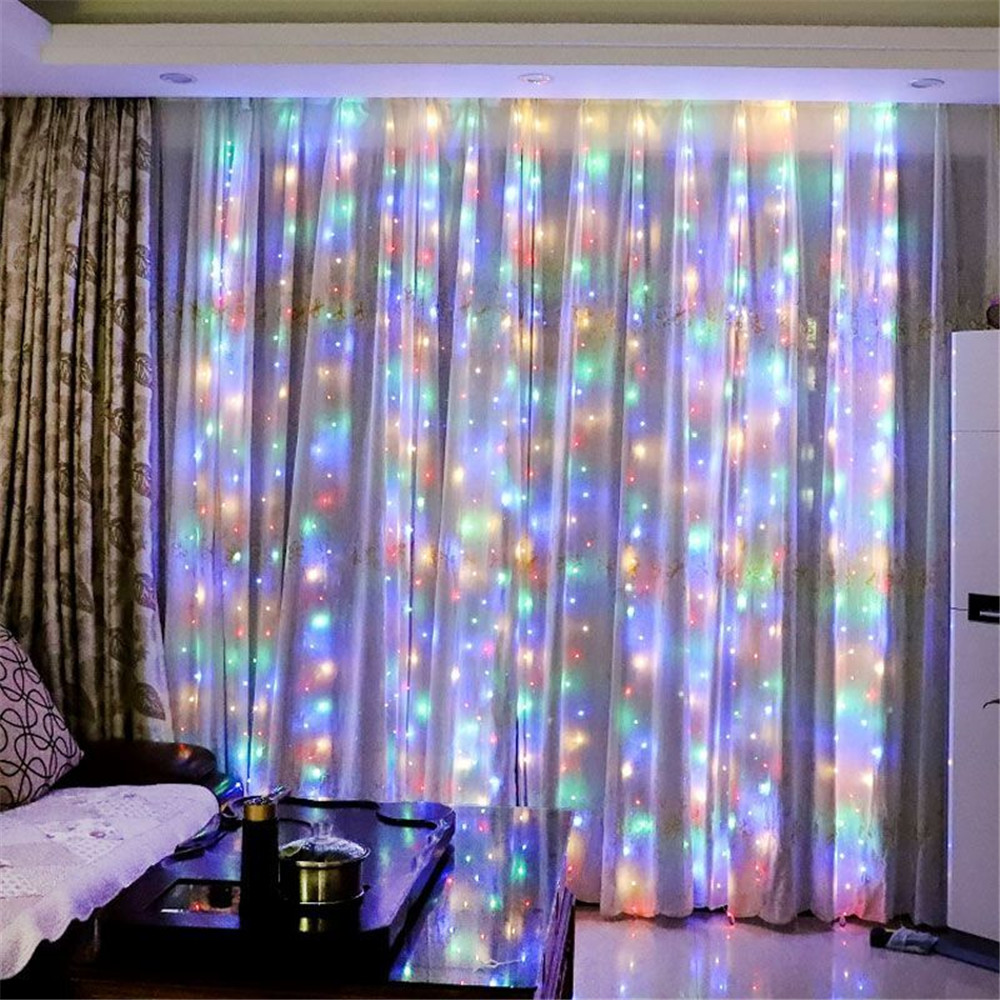 Lampu Tirai LED Bertenaga Bate - Fairy Light Curtain ulasan dan harga