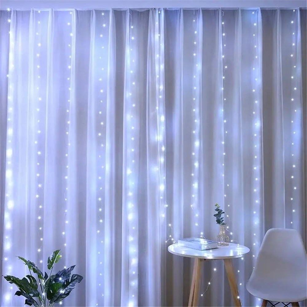Lampu Tirai LED Bertenaga Bate - Fairy Light Curtain ulasan dan harga