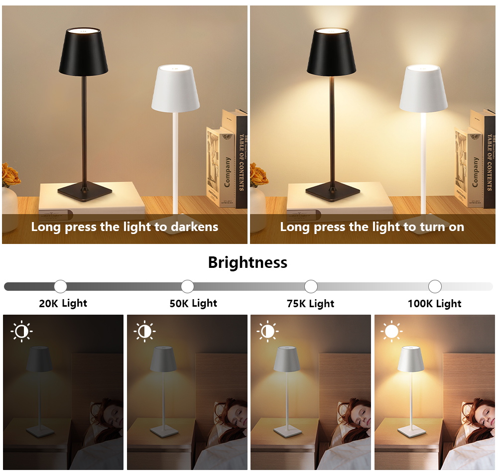 Lampu Meja LED Isi Ulang Nirka - Led Lighting Decor ulasan dan harga
