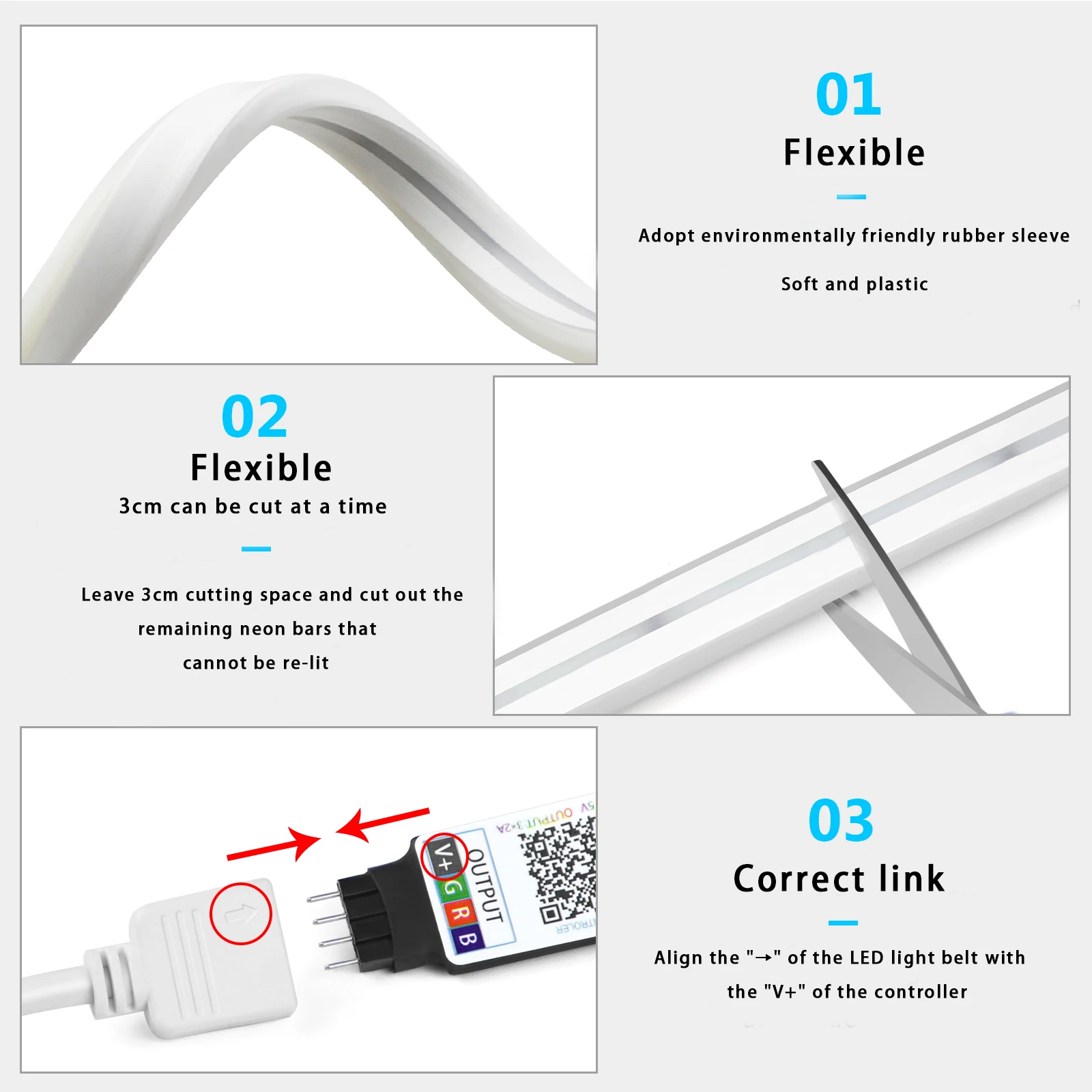 Lampu Strip LED Neon RGB 1-5m  - Home Lighting And Decor ulasan dan harga